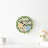 Safari Adventure Oerwoud Zoo Personalized Clock Ronde Klok (Huis)