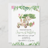 Safari Adventure Party Invitation - Jungle Theme Kaart (Voorkant)