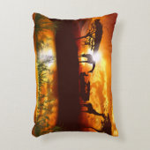 Safari africain dans la jungle - Plush Coussin (Devant(Vertical))