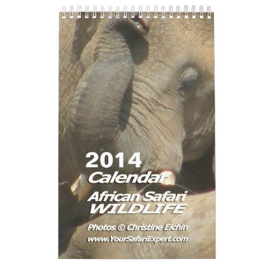Safari africain - page simple du calendrier 2014 (Protection)