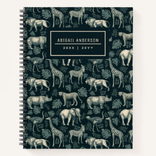 Safari African Animals Pattern Notitieboek