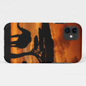 Safari African Baobab tree oliephant silhouette Case-Mate iPhone Case (Achterkant (horizontaal))