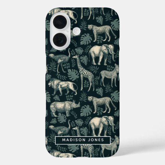 Safari Afrikaanse dieren Case-Mate iPhone Case (Achterkant)