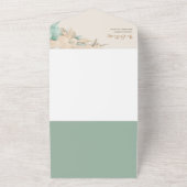 Safari animal Boho Oh Boy Baby shower All In One Uitnodiging (Buitenkant)