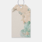 Safari animal Boho Oh Boy Baby shower Cadeaulabel (Achterkant)