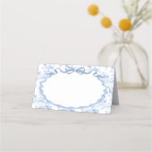 Safari Animal Dusty Blue Toile de Jouy Baby shower (Achterkant)