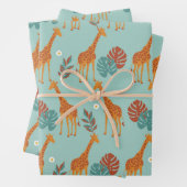 Safari Animal, Giraffe Print Gift Pattern, Giraffe Inpakpapier Vel (In situ)