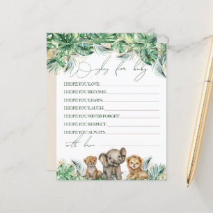 Safari Animal Oerwoud Green & Gold baby shower gam