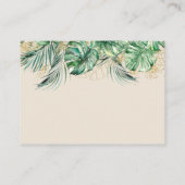 Safari Animal Oerwoud Green & Gold boy book Informatiekaartje (Achterkant)