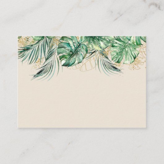 Safari Animal Oerwoud Green & Gold boy book Informatiekaartje (Achterkant)