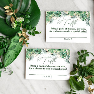 Safari Animal Oerwoud Green & Gold boy Daper Informatiekaartje