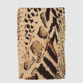 Safari Animal Print Golf Towel Golfhanddoek (Voorkant)