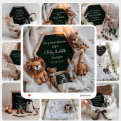 Safari animal social media faire-part de grossesse