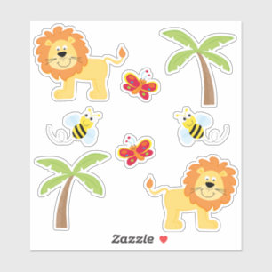Safari Animal Theme Sticker