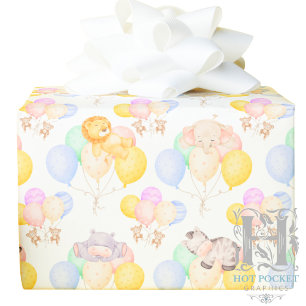 Safari Animal Wrapping Paper Cadeaupapier