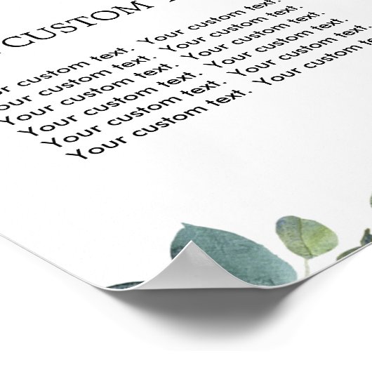 Safari animals baby shower custom sign 8"x10" poster (Hoek)