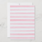 Safari Animals Baby Shower Invitations for Girls Kaart (Achterkant)