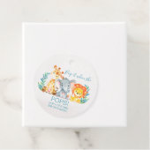 Safari Animals Baby shower Pop it Bedankjes Labels (In situ)