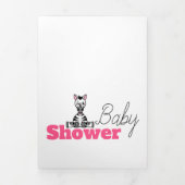 Safari Animals, Baby shower Suite Drieluik Uitnodiging (Cover)