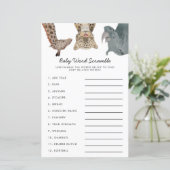 Safari Animals Baby Word Scramble Game (Staand voorkant)