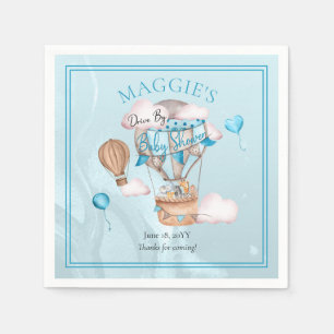 Safari Animals-ballonnen rijden door het Baby show Servet