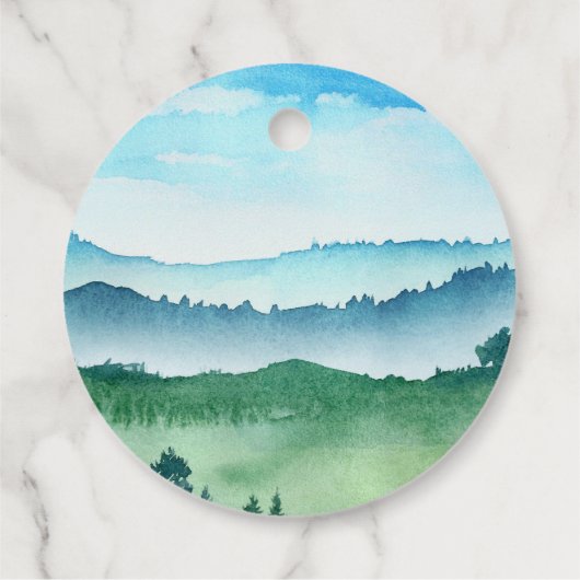 Safari Animals Birthday Party Blue Bedankjes Labels (Achterkant)