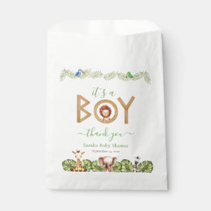 Safari Animals Boy Baby shower Schattige Leeuwenho Bedankzakje