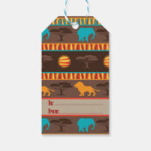 Safari Animals Gift Label Cadeaulabel (Achterkant)