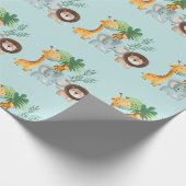 Safari Animals jungle Tropical  Cadeaupapier (Hoek)