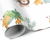 Safari Animals jungle Tropical Cadeaupapier (Rol Hoek)
