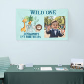 Safari Animals Jungle Wild One Photo Banner (Beurs)