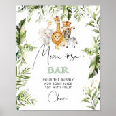Safari animals Ma-osa bar sign Poster (Voorkant)