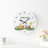Safari Animals Nursery Wall Clock Grote Klok (Huis)