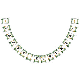 Safari Animals Oerwoud Wild One Happy Birthday Vlaggetjes