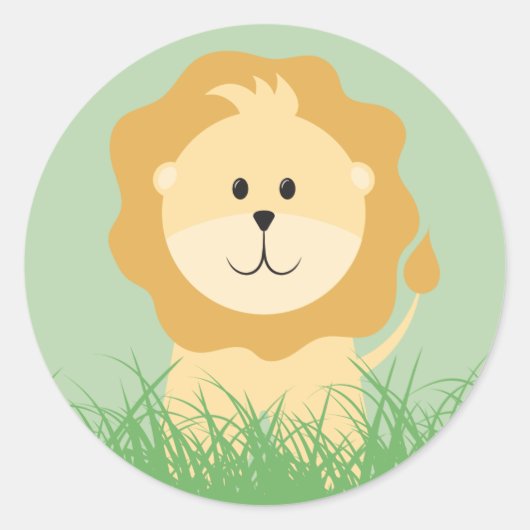 Safari Animals Sticker - Zebra (Voorkant)