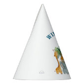 Safari Animals Wild One birthday Feesthoedjes (Links)