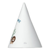 Safari Animals Wild One birthday Feesthoedjes (Rechts)