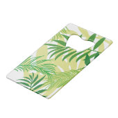 Safari Animals Wild One OERWOUD Verjaardag Kredietkaart Flessenopener (Achterkant Gekanteld)