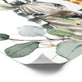 Safari Animaux avec Affiche de bienvenue Baby show (Coin)