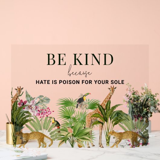 Safari Animaux avec devis inspirant (Mariage)