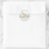 Safari Animaux Avec Sticker Baby shower Singe (Sac)