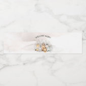 Safari Animaux Baby shower Étiquette bouteille d'e (Étiquettes simples)
