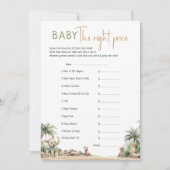Safari Animaux Baby shower Le Bon Prix Carte (Devant)