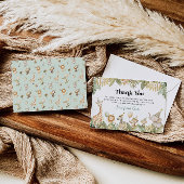 Safari Animaux Carte de remerciements Jungle Wild 