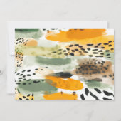 Safari Animaux Jungle Baby shower Invitation (Dos)