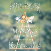 Safari Animaux, Jungle, Wild One, Anniversaire Bie (Neutre)