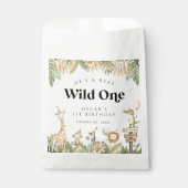 Safari Animaux Premier Anniversaire Favoriser Sacs (Devant)