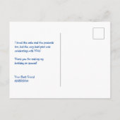 Safari Animaux Theme Enfants Merci Carte postale (Dos)