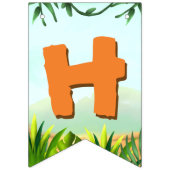 Safari Anniversaire bannière de la fête de l'anniv (Deuxième drapeau)