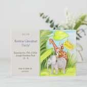 Safari anniversaire Invitation anniversaire (Debout devant)